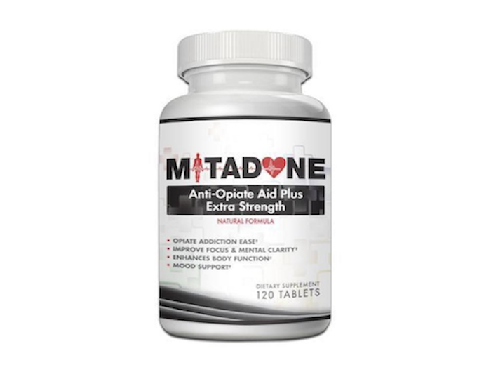 Bottle of Mitadone, an anti-opiate