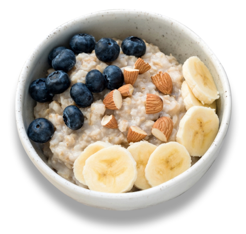 oatmeal with fruit and nuts